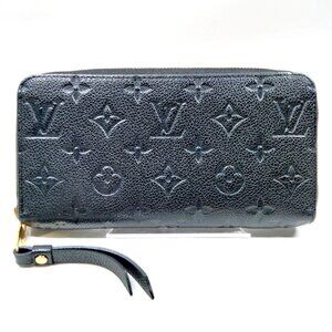 Louis Vuitton LV Long Wallet Black Monogram Empreinte 420-071625